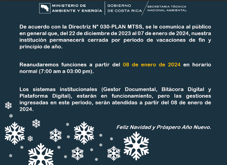 Receso Fin Año